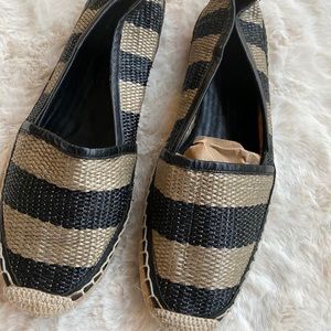Burberry raffia espadrilles